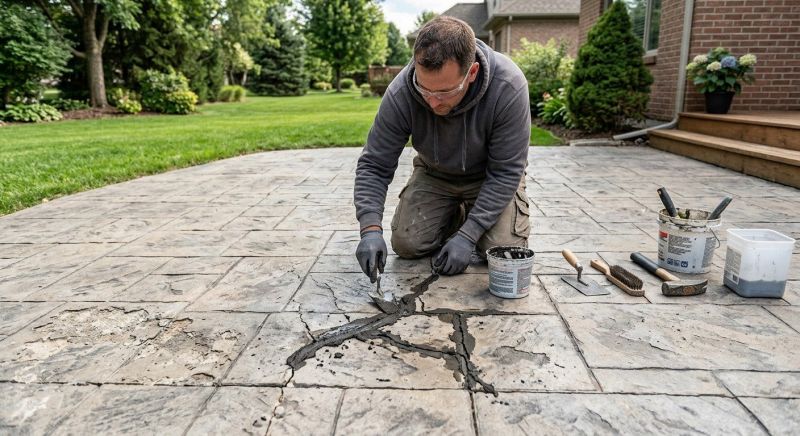 Decorative Concrete Repair in Greenville, SC