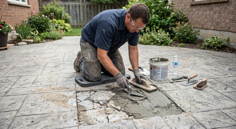 Decorative Concrete Repair in Clermont, FL