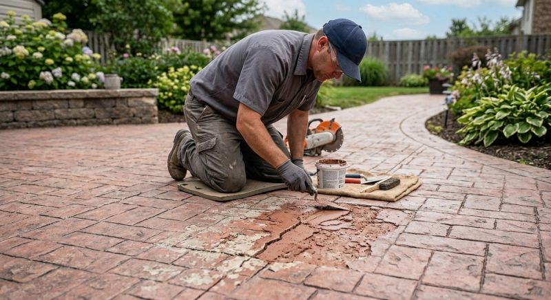 Decorative Concrete Repair in Jupiter, FL